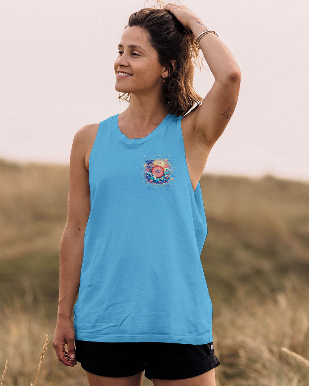 SMELL THE SEA FEEL THE BREEZE COMPASS ALL OVER PRINT - YHHG2603252