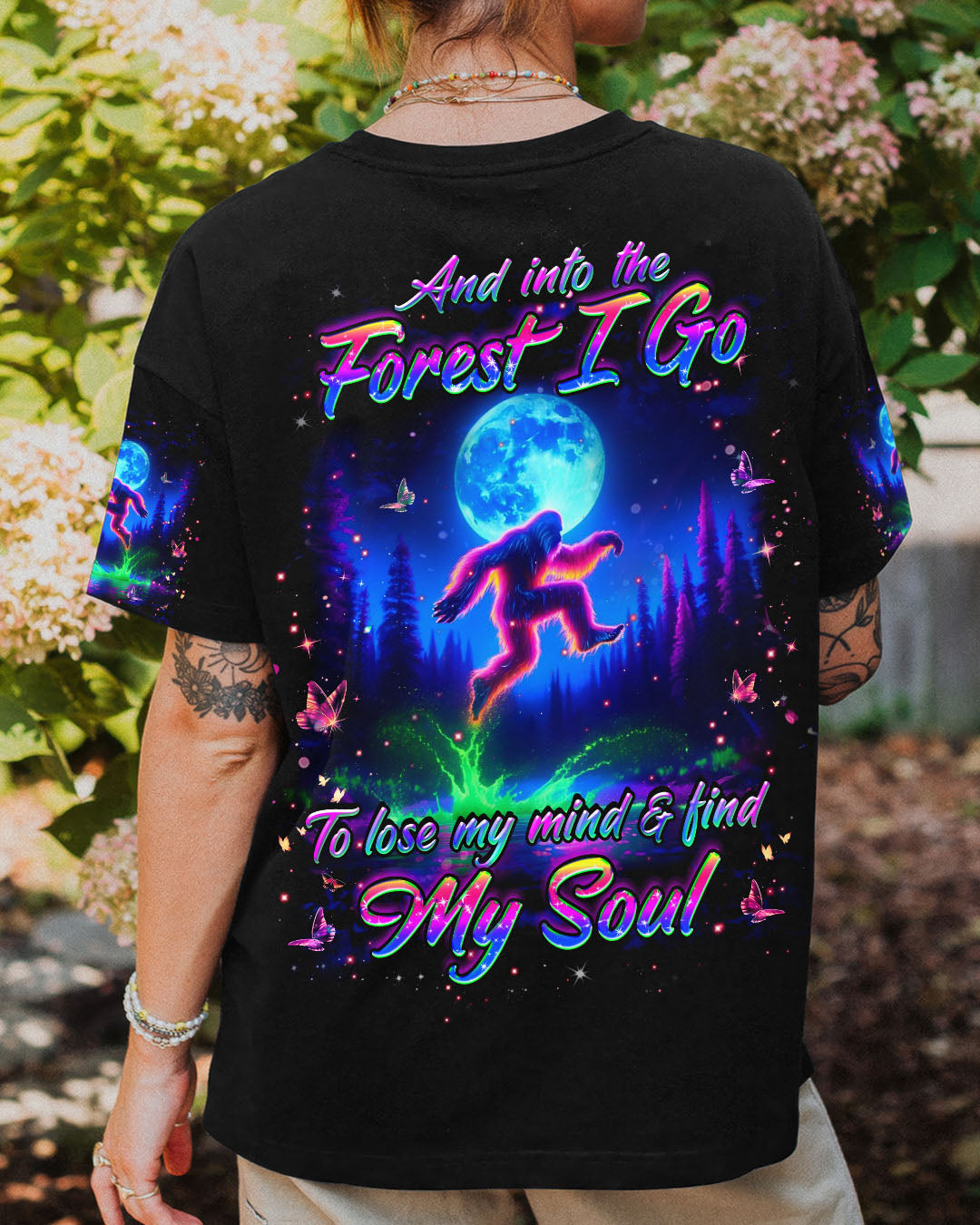 AND INTO THE FOREST I GO BIGFOOT ALL OVER PRINT - YHHG2611252