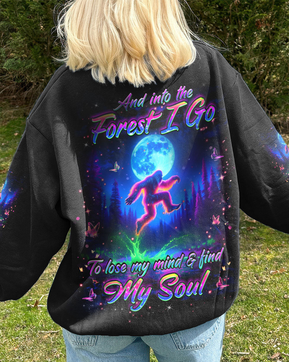 AND INTO THE FOREST I GO BIGFOOT ALL OVER PRINT - YHHG2611252