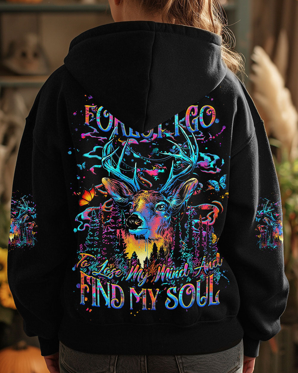 AND INTO THE FOREST I GO DEER ALL OVER PRINT - YHHG2706251