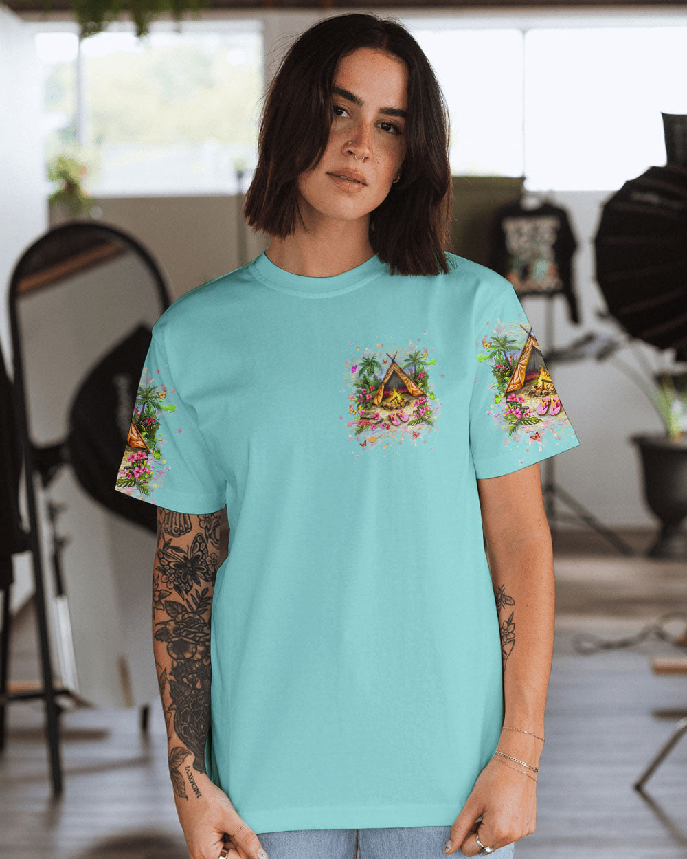 I'M A FLIP FLOPS AND CAMPING KINDA GIRL ALL OVER PRINT - YHHG2709243