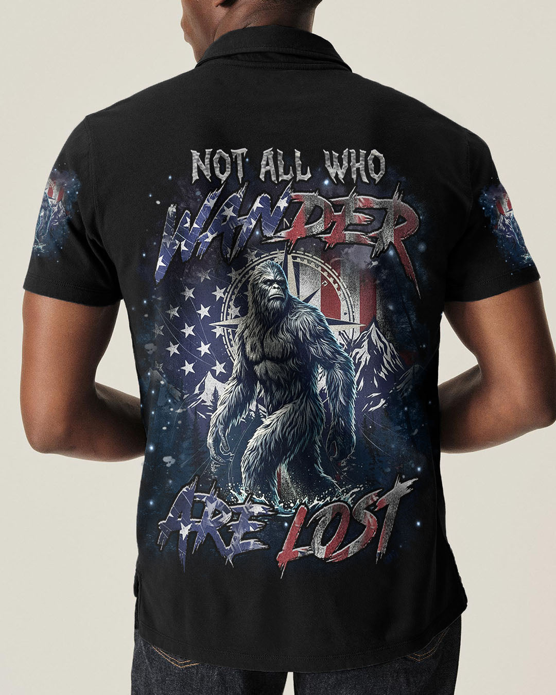 NOT ALL WHO WANDER ARE LOST BIGFOOT ALL OVER PRINT - YHHN0212251