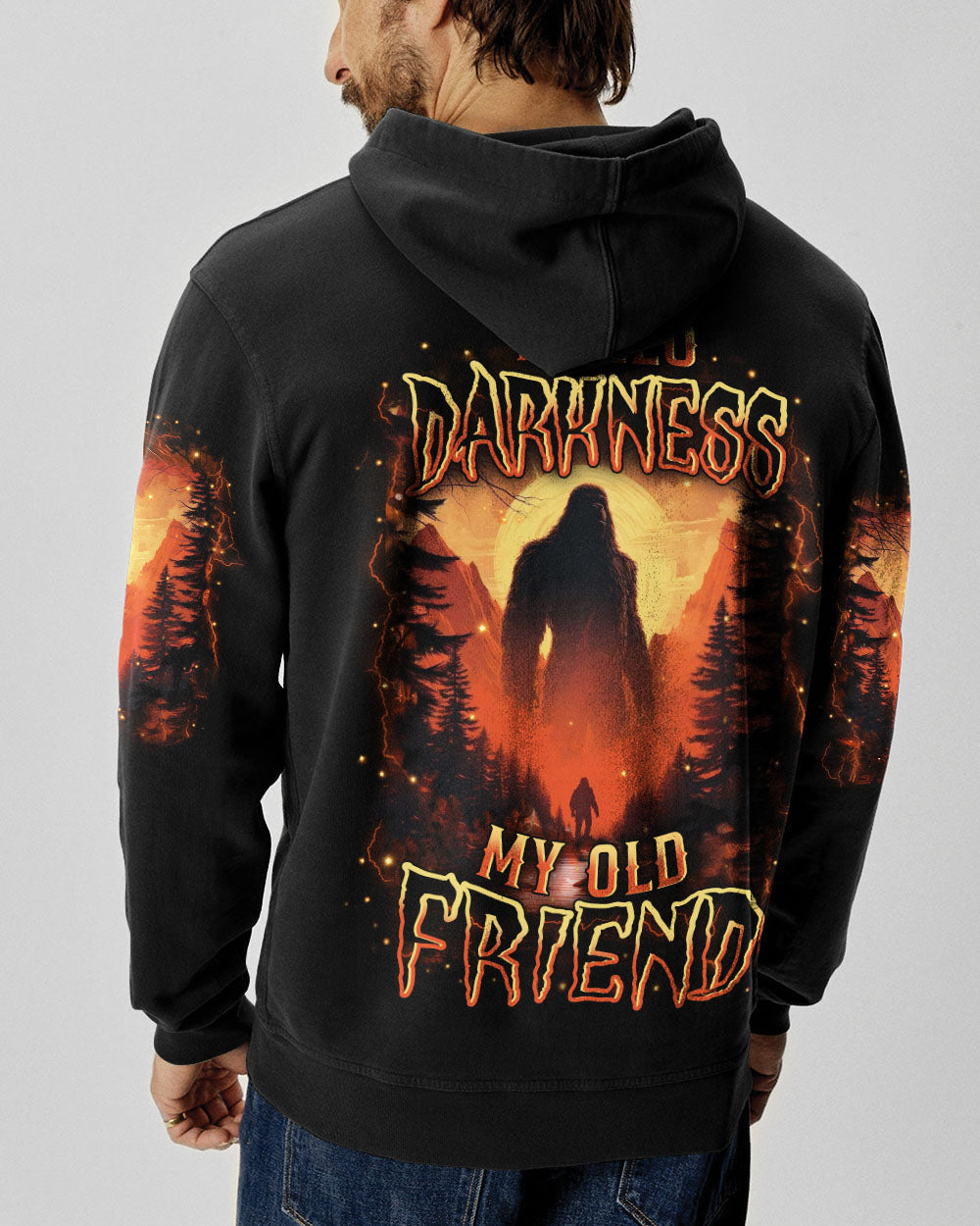 HELLO DARKNESS MY OLD FRIEND BIGFOOT ALL OVER PRINT - YHHN0312252