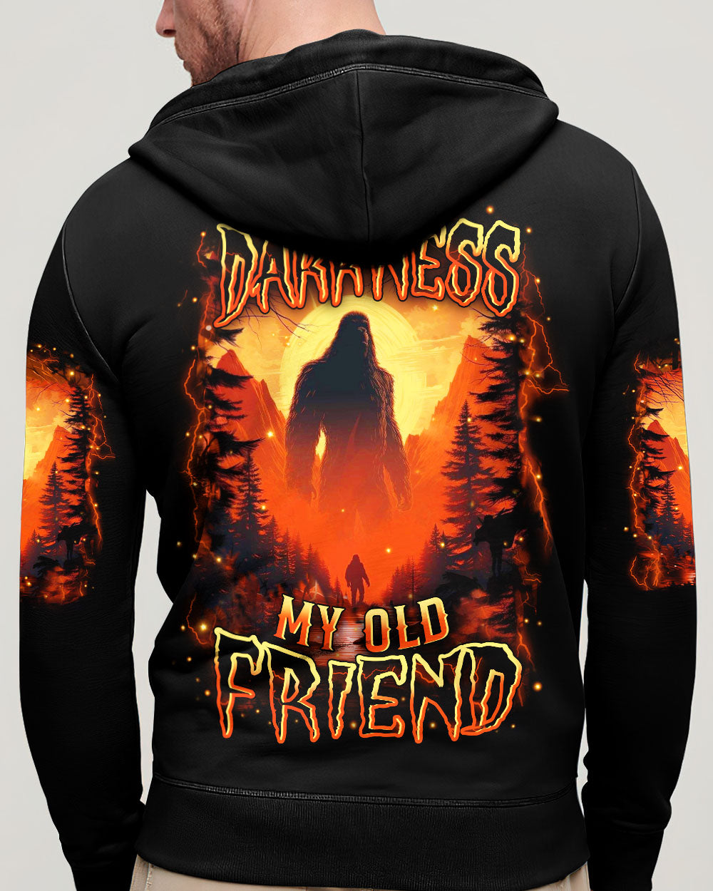 HELLO DARKNESS MY OLD FRIEND BIGFOOT ALL OVER PRINT - YHHN0312252