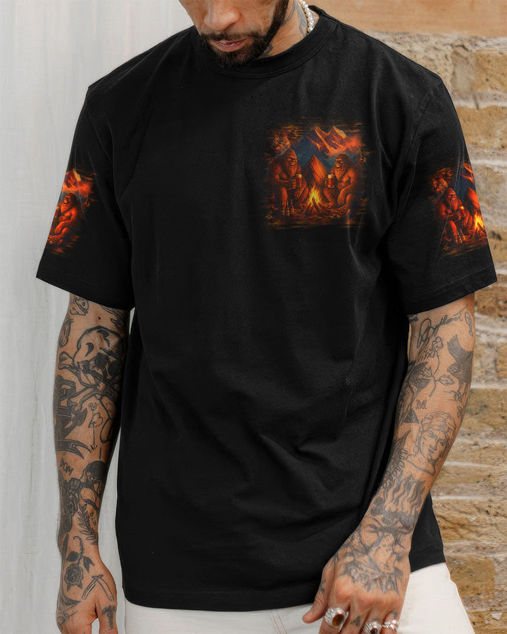 MAKING MEMORIES ONE CAMPFIRE AT A TIME BIGFOOT ALL OVER PRINT - YHHN0508253