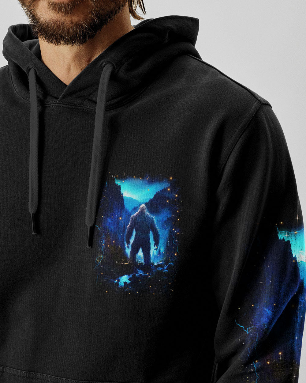 THE MOUNTAINS ARE CALLING BIGFOOT ALL OVER PRINT - YHHN0611252