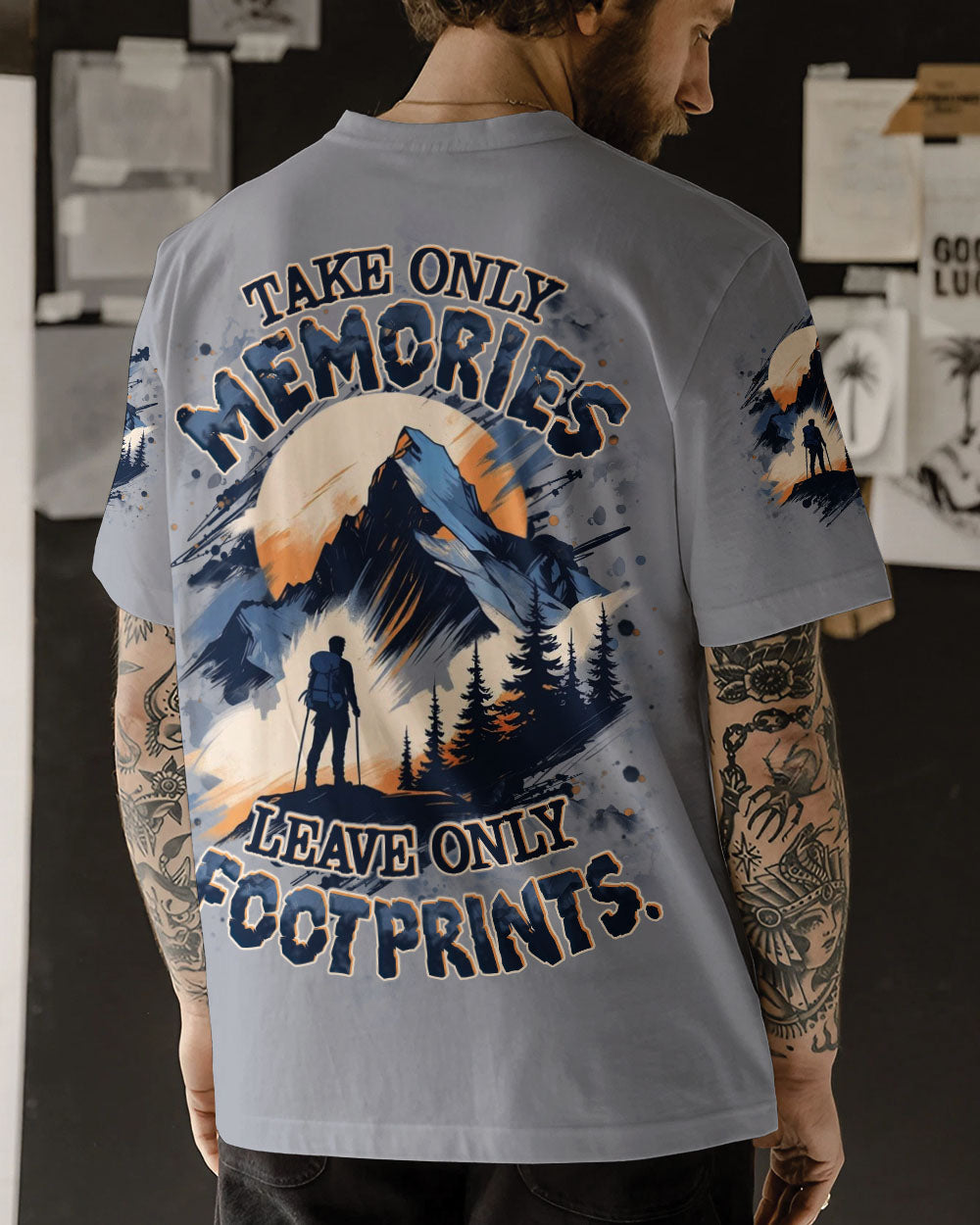 TAKE ONLY MEMORIES LEAVE ONLY FOOTPRINTS ALL OVER PRINT - YHHN0708253