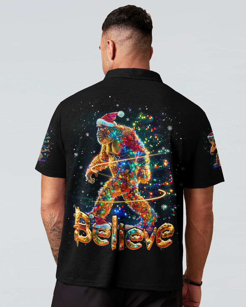 BELIEVE BIGFOOT CHRISTMAS ALL OVER PRINT - YHHN0711241