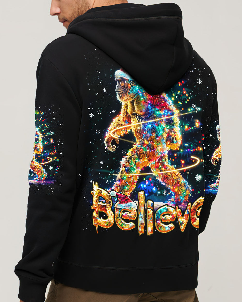 BELIEVE BIGFOOT CHRISTMAS ALL OVER PRINT - YHHN0711241