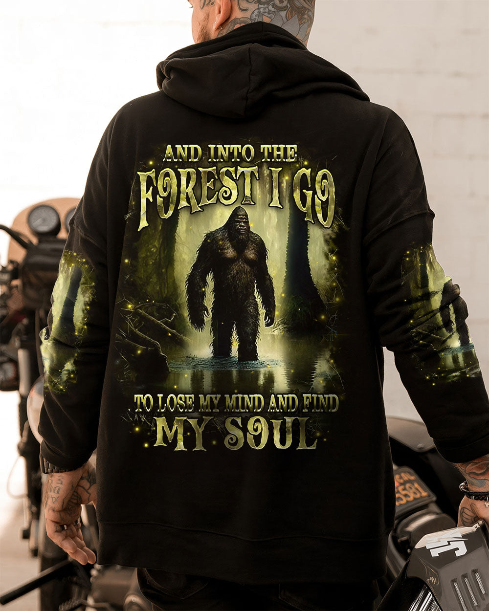 AND INTO THE FOREST I GO BIGFOOT ALL OVER PRINT - YHHN0812253