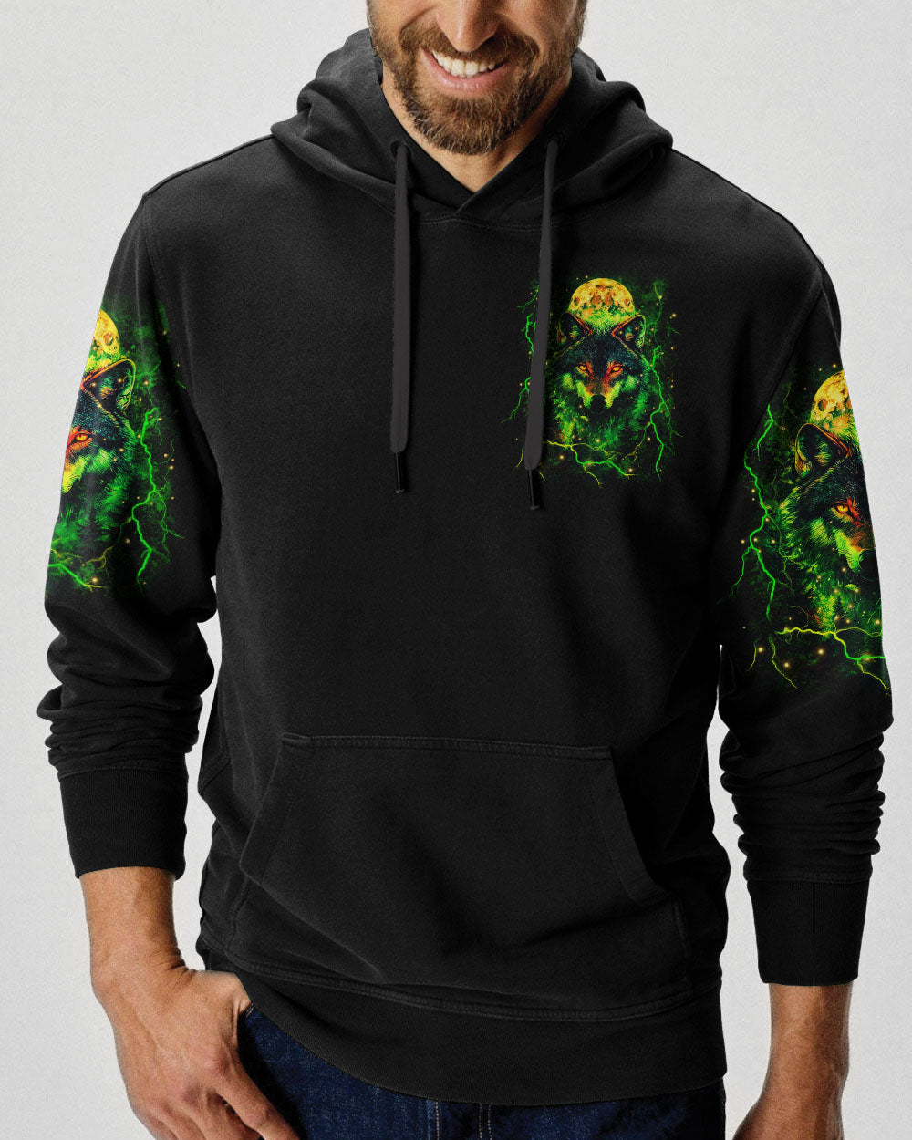 HELLO DARKNESS MY OLD FRIEND WOLF ALL OVER PRINT - YHHN0910253