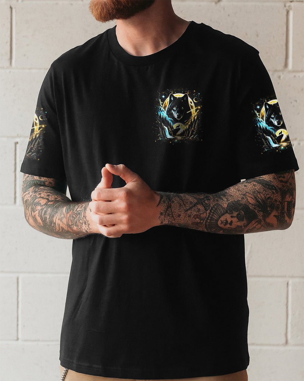 HELLO DARKNESS MY OLD FRIEND WOLF ALL OVER PRINT - YHHN0912251