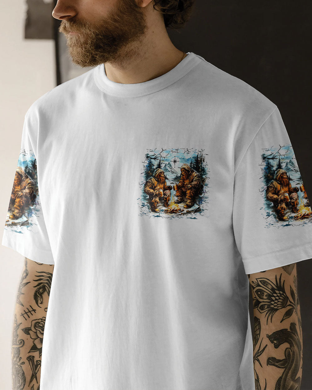 MAKING MEMORIES ONE CAMPFIRE AT A TIME BIGFOOT ALL OVER PRINT - YHHN1001253