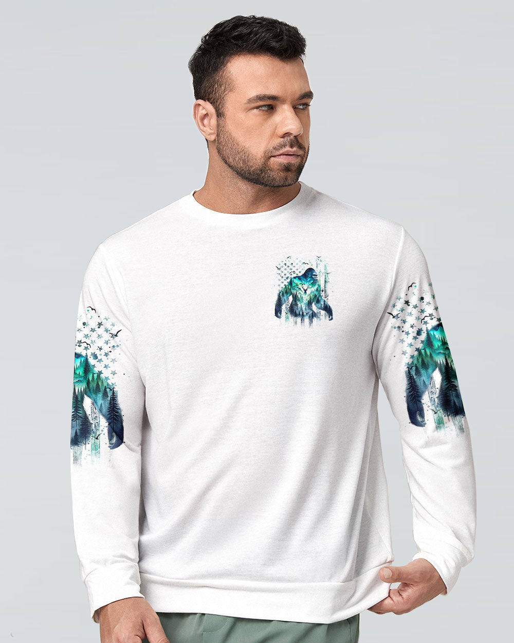 THE FOREST IS CALLING AND I MUST GO BIGFOOT ALL OVER PRINT - YHHN1002254