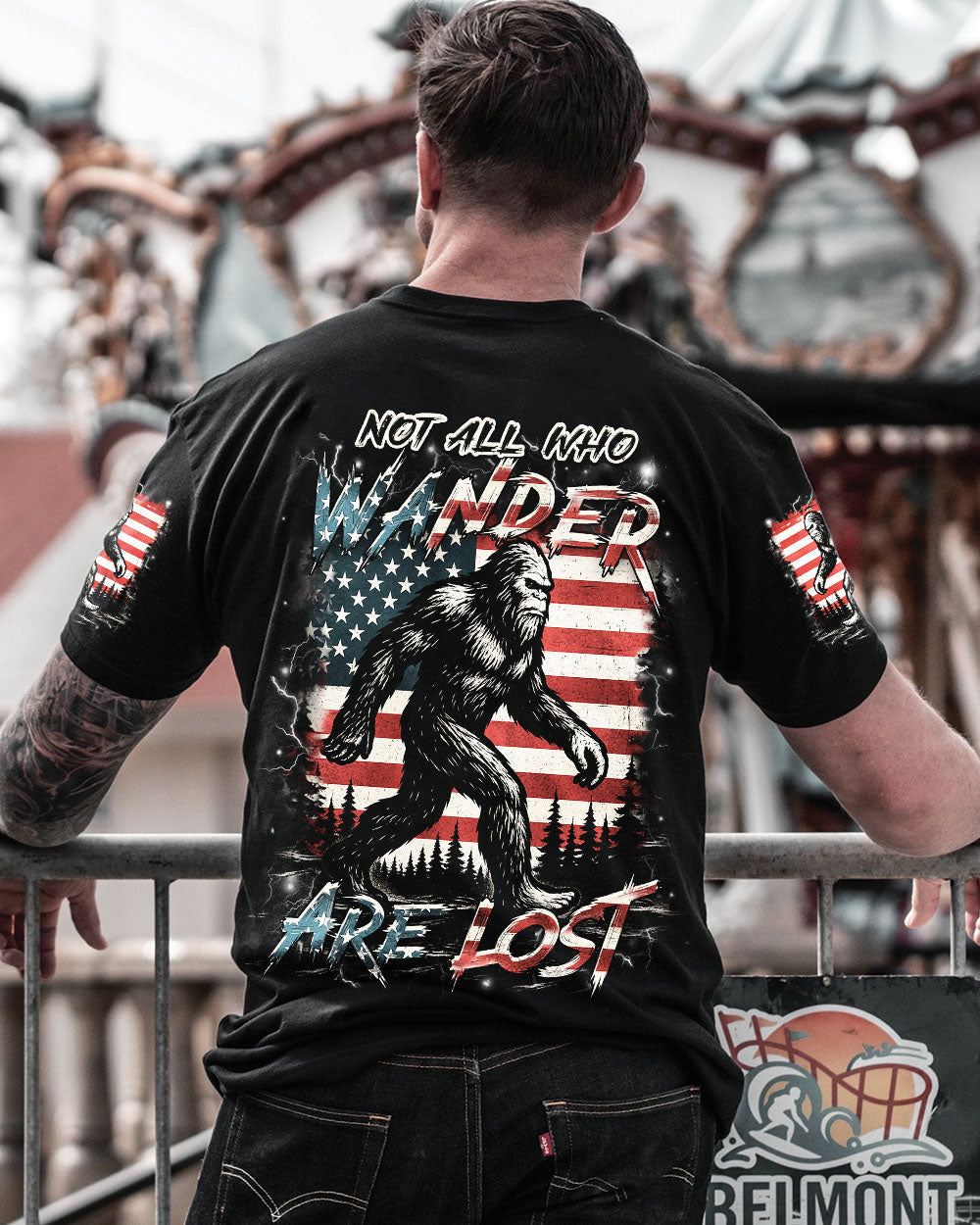 NOT ALL WHO WANDER ARE LOST BIGFOOT ALL OVER PRINT - YHHN1205251