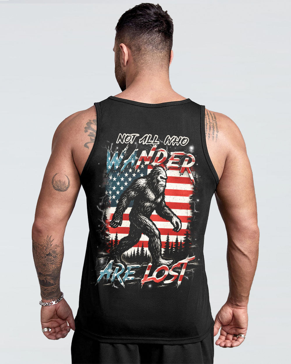 NOT ALL WHO WANDER ARE LOST BIGFOOT ALL OVER PRINT - YHHN1205251