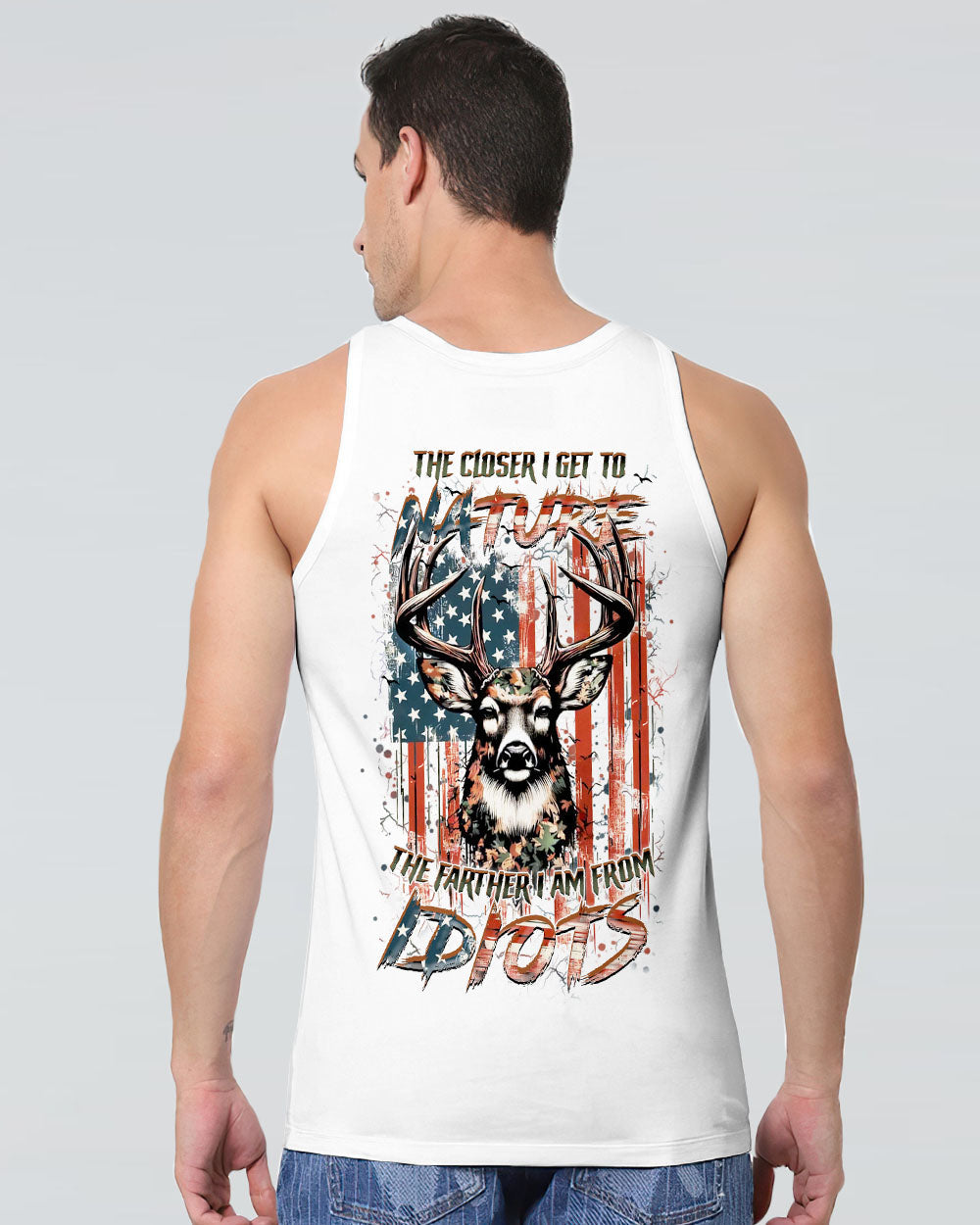 THE CLOSER I GET TO NATURE DEER HUNTING ALL OVER PRINT - YHHN1206241