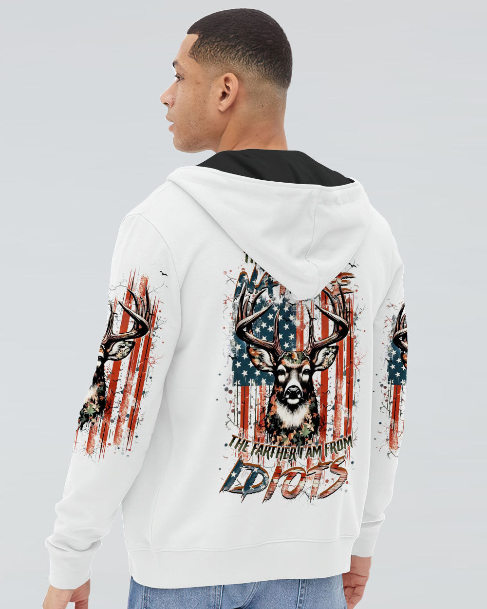 THE CLOSER I GET TO NATURE DEER HUNTING ALL OVER PRINT - YHHN1206241