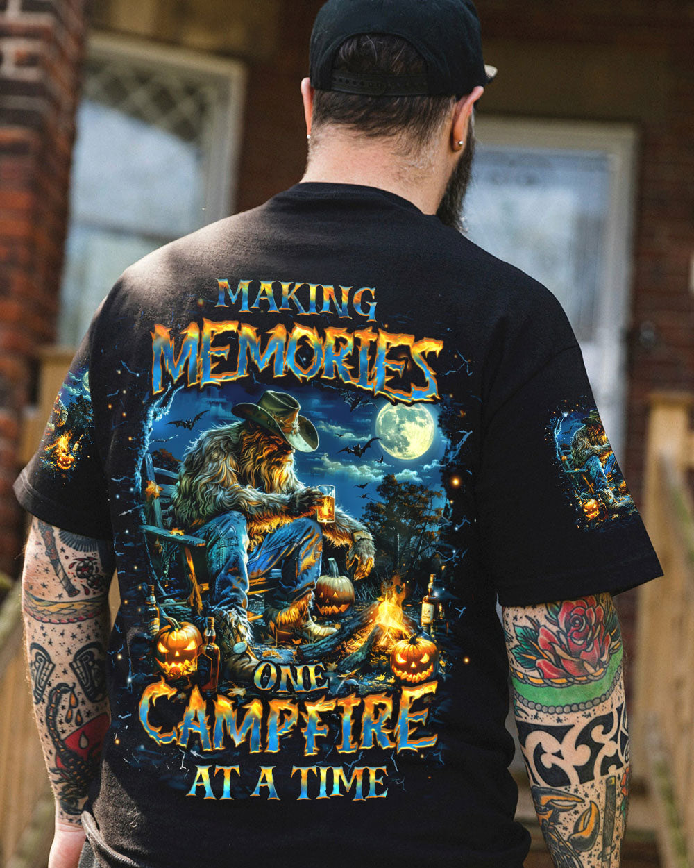 MAKING MEMORIES ONE CAMPFIRE BIGFOOT HALLOWEEN ALL OVER PRINT - YHHN1209242