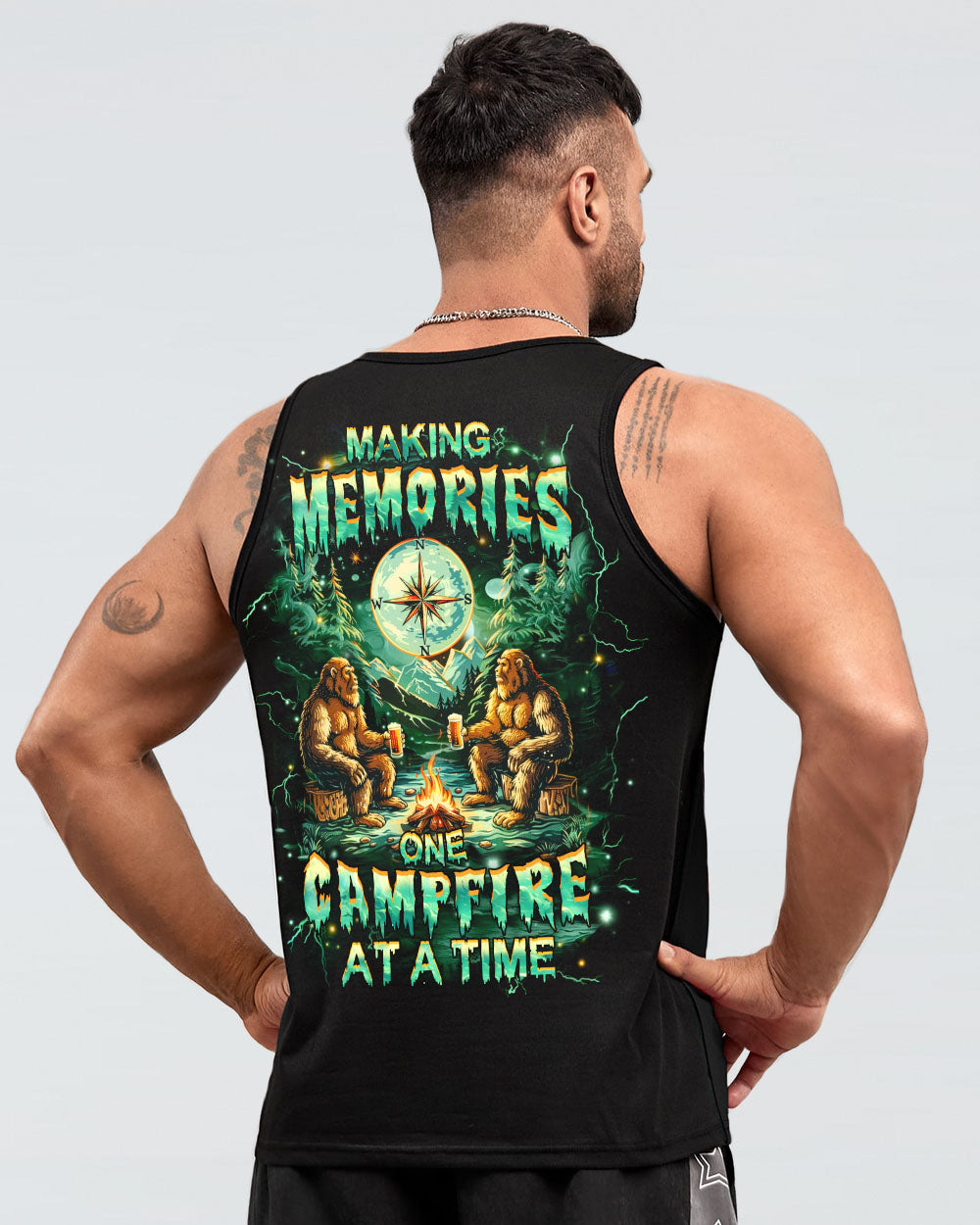MAKING MEMORIES ONE CAMPFIRE AT A TIME BIGFOOT ALL OVER PRINT- YHHN1212242