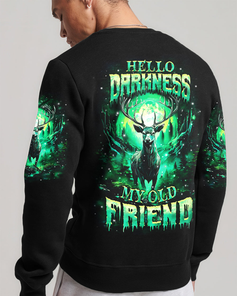 HELLO DARKNESS MY OLD FRIEND DEER ALL OVER PRINT - YHHN1212252