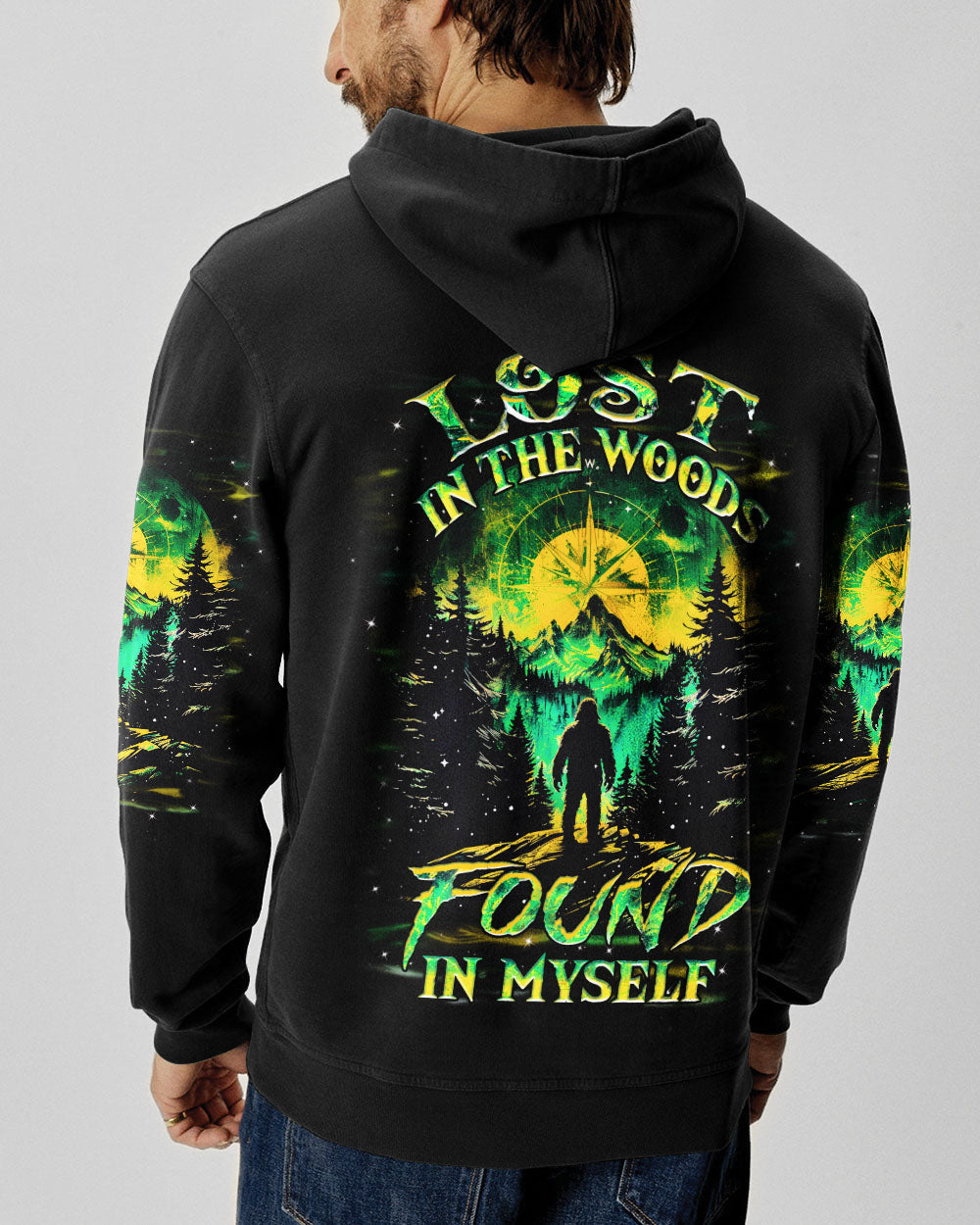 LOST IN THE WOOD FOUND IN MYSELF BIGFOOT ALL OVER PRINT - YHHN1302254