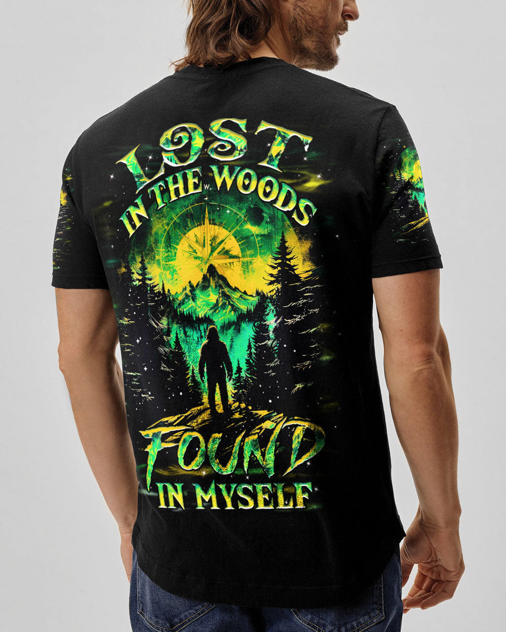 LOST IN THE WOOD FOUND IN MYSELF BIGFOOT ALL OVER PRINT - YHHN1302254