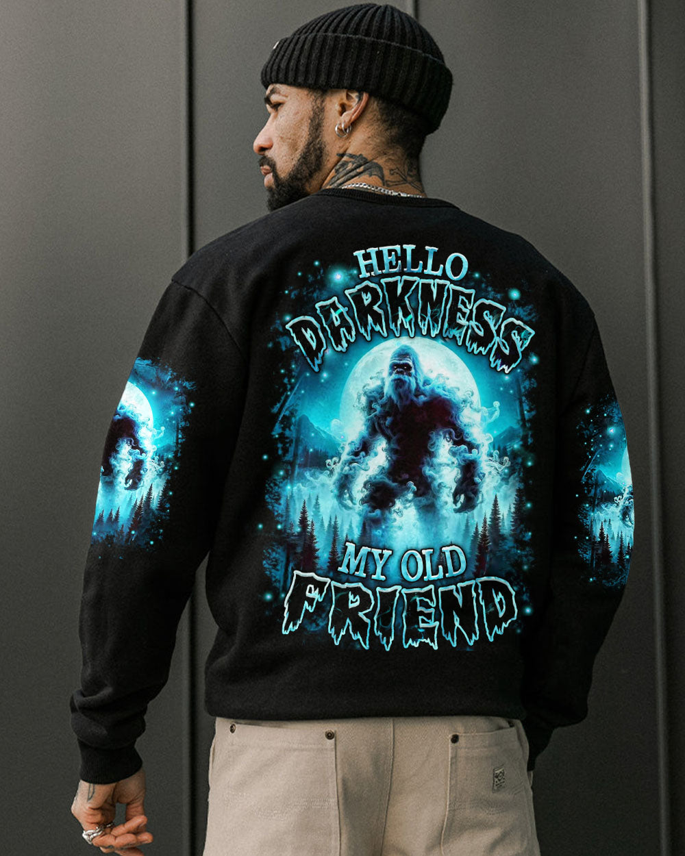 HELLO DARKNESS MY OLD FRIEND BIGFOOT ALL OVER PRINT - YHHN1410251