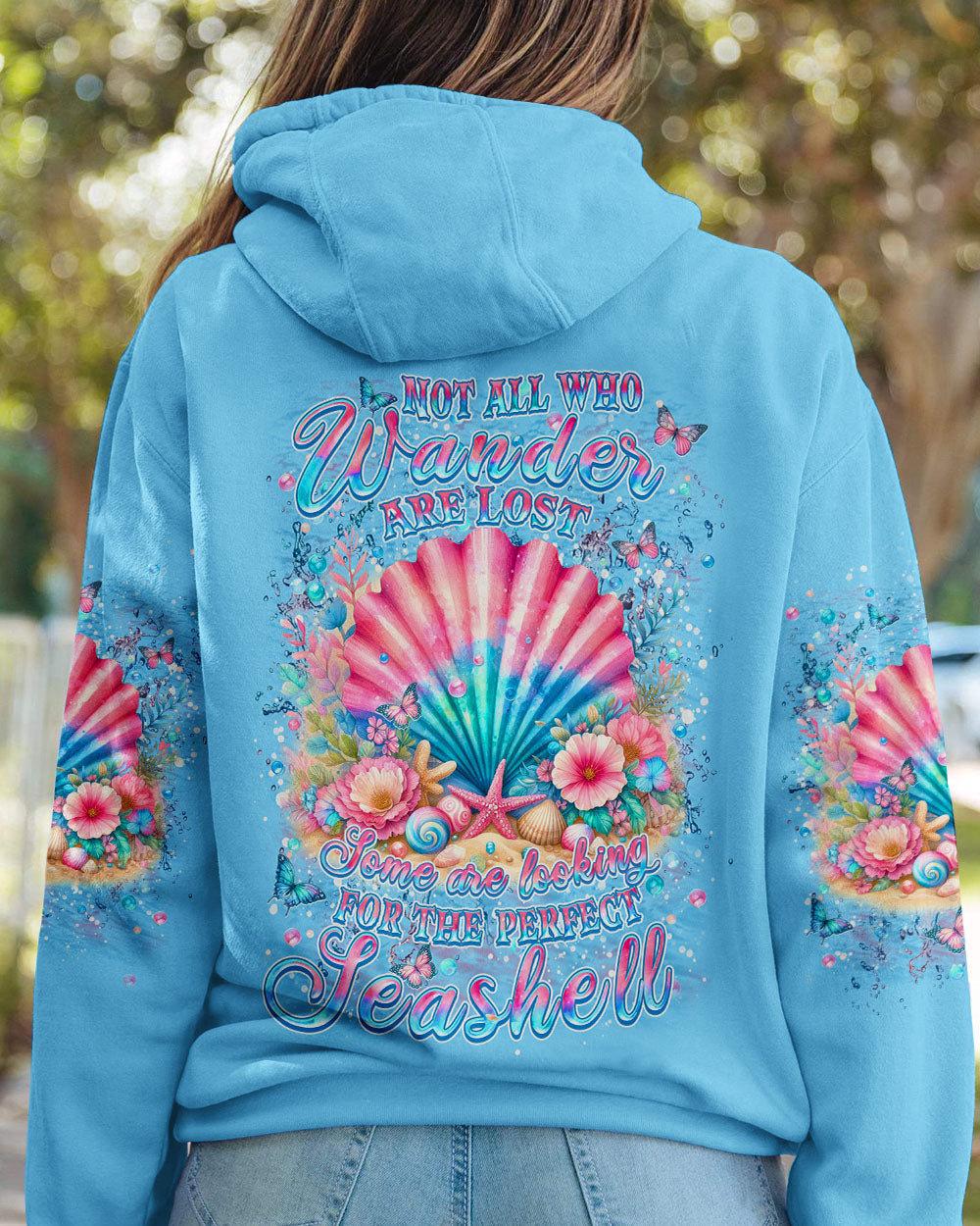 NOT ALL WHO WANDER ARE LOST SEASHELL ALL OVER PRINT - YHHN1605243