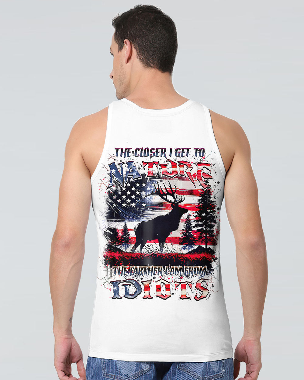 THE CLOSER I GET TO NATURE DEER HUNTING ALL OVER PRINT - YHHN1607242