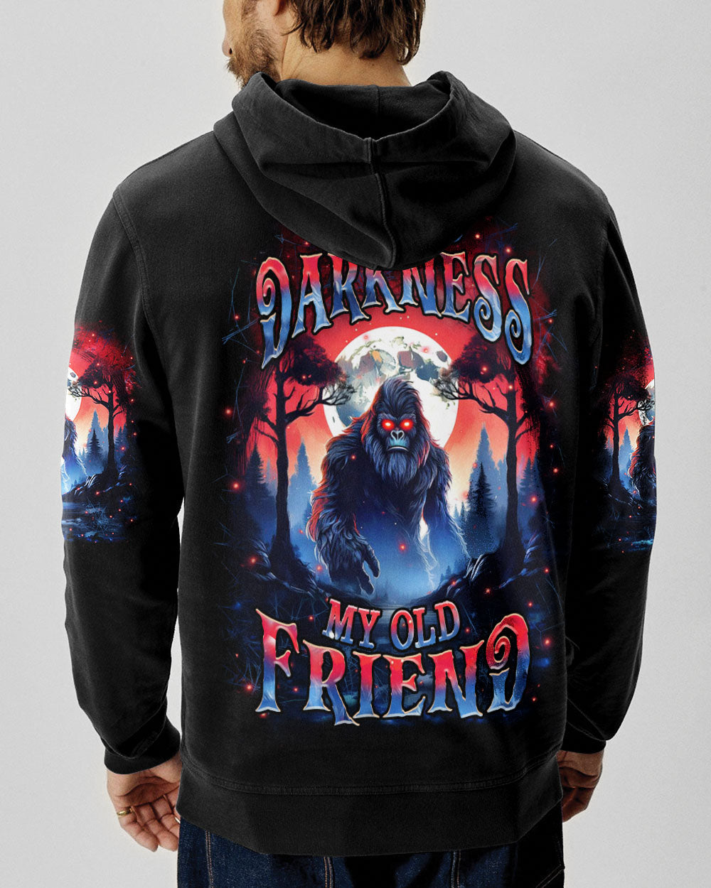 HELLO DARKNESS MY OLD FRIEND BIGFOOT ALL OVER PRINT - YHHN1610253
