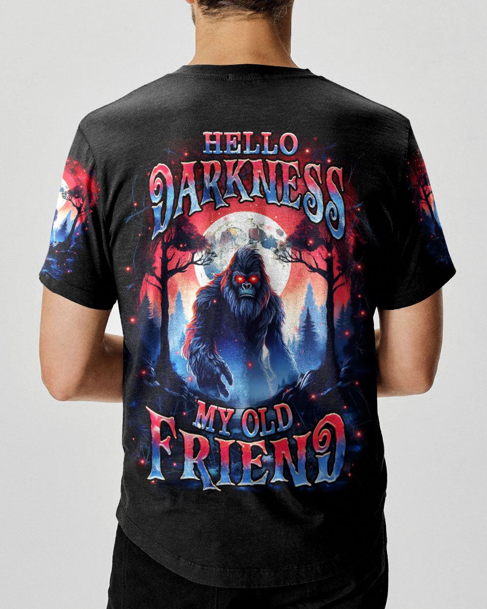 HELLO DARKNESS MY OLD FRIEND BIGFOOT ALL OVER PRINT - YHHN1610253