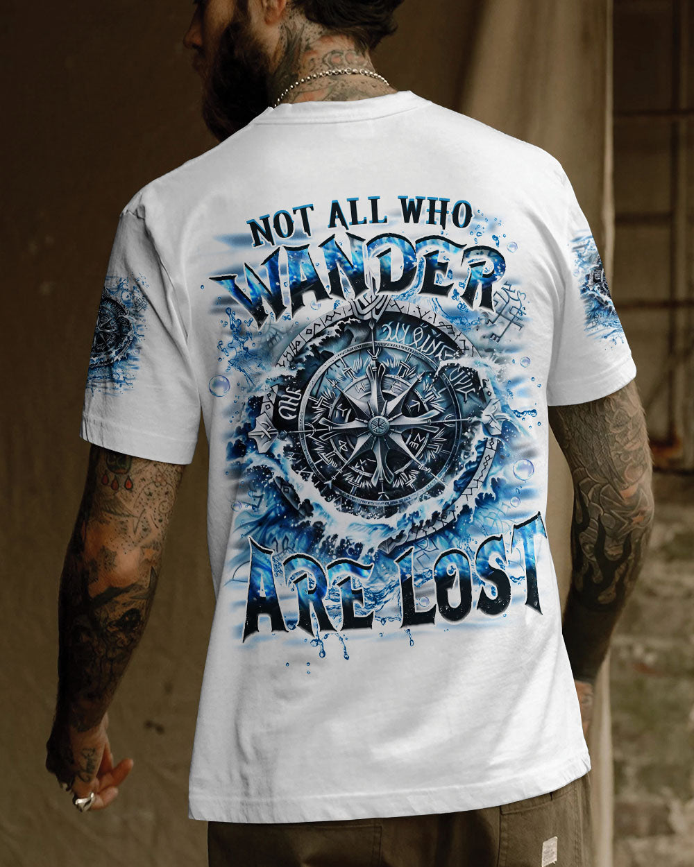 NOT ALL WHO WANDER ARE LOST COMPASS ALL OVER PRINT - YHHN1703253