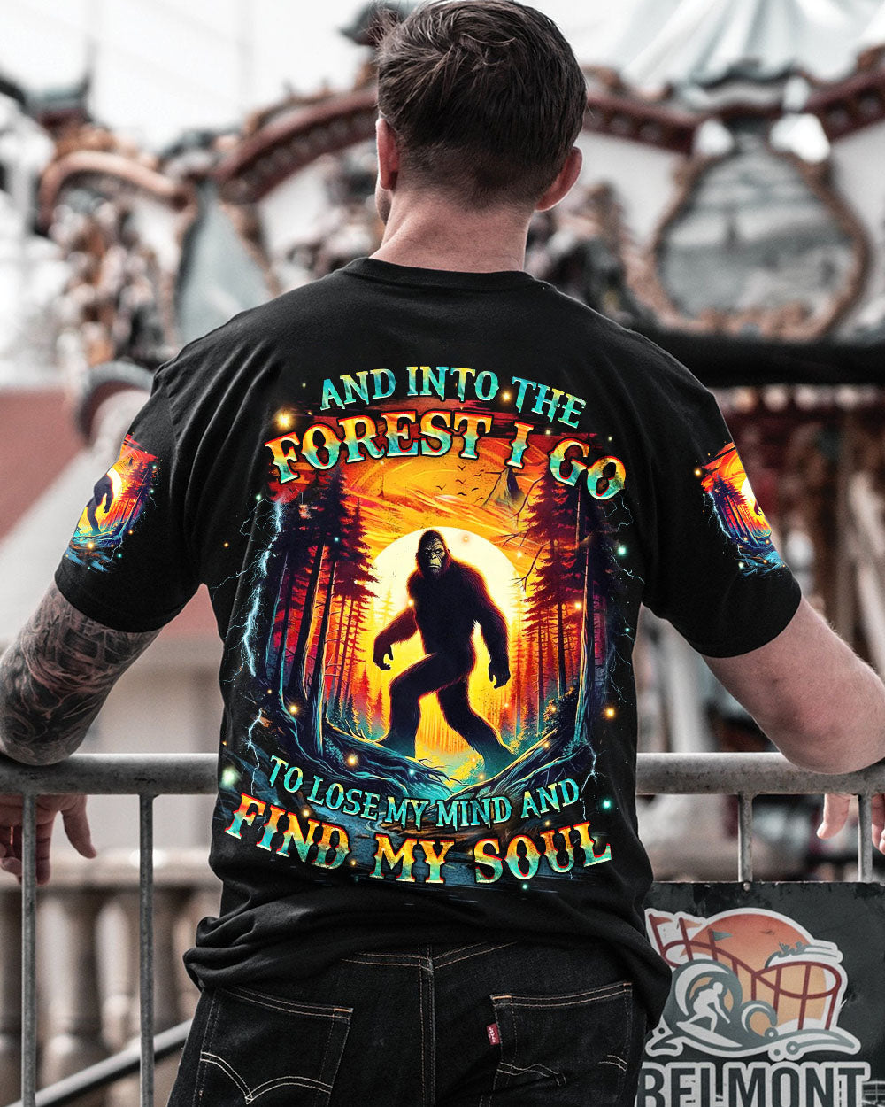 AND INTO THE FOREST I GO BIGFOOT ALL OVER PRINT - YHHN1704253