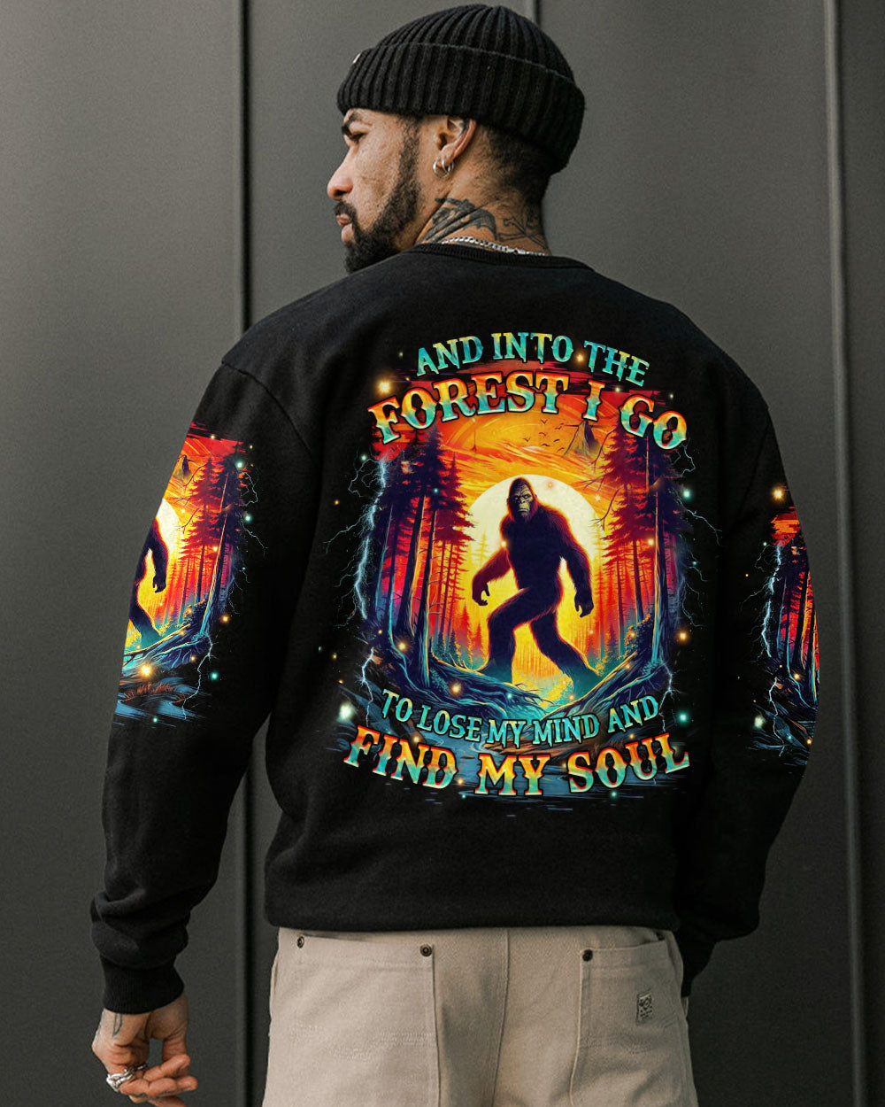 AND INTO THE FOREST I GO BIGFOOT ALL OVER PRINT - YHHN1704253
