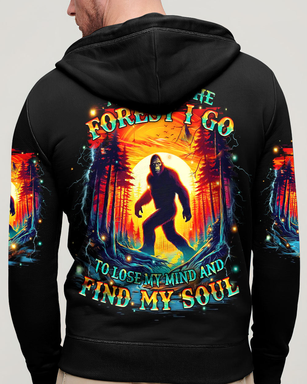 AND INTO THE FOREST I GO BIGFOOT ALL OVER PRINT - YHHN1704253