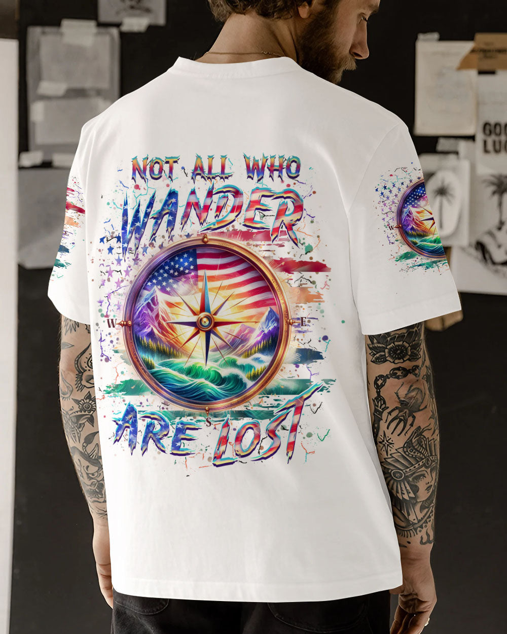 NOT ALL WHO WANDER ARE LOST ALL OVER PRINT - YHHN1705243