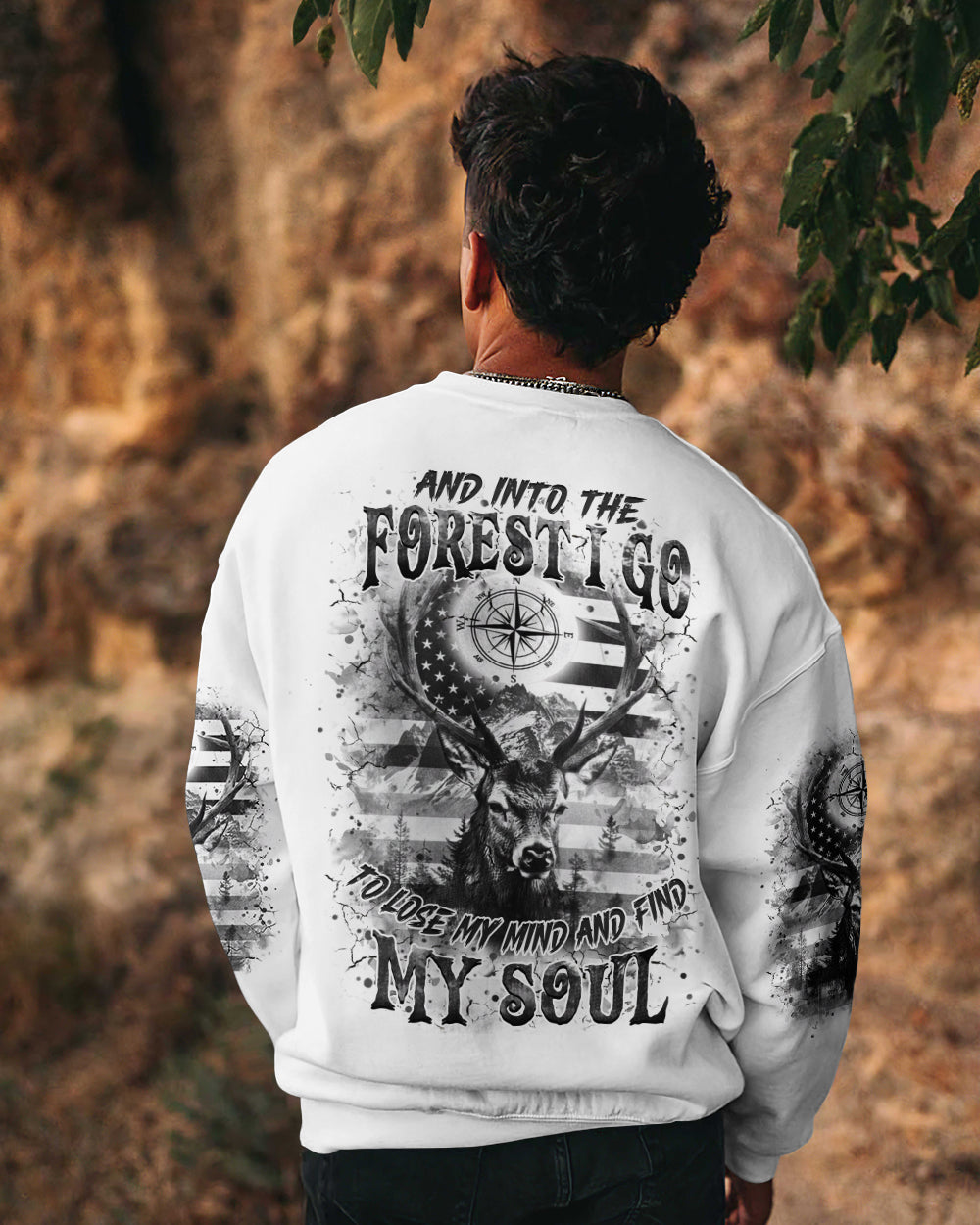 AND INTO THE FOREST I GO DEER ALL OVER PRINT - YHHN1712252