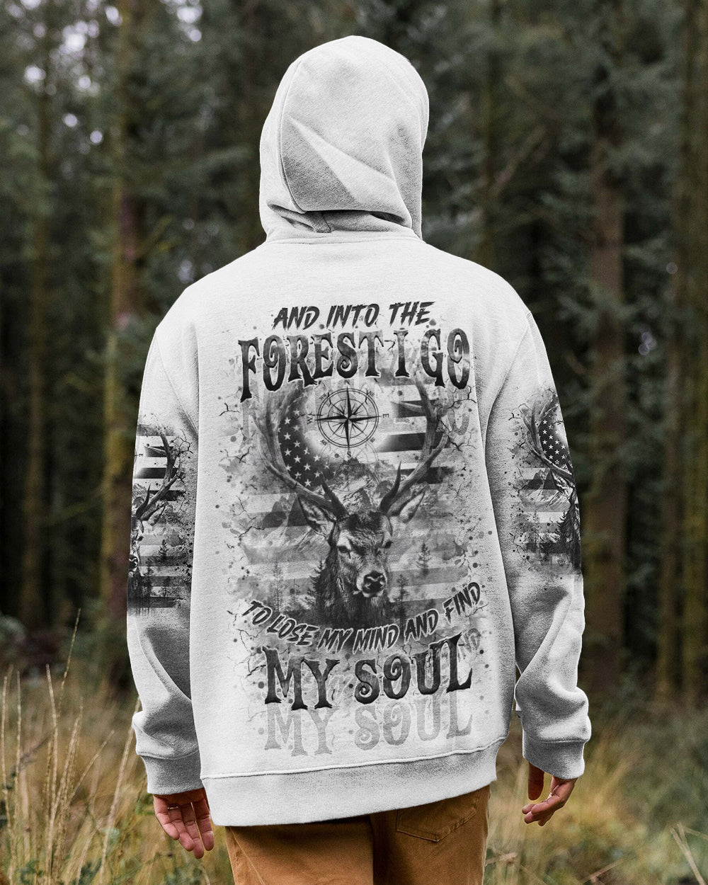 AND INTO THE FOREST I GO DEER ALL OVER PRINT - YHHN1712252