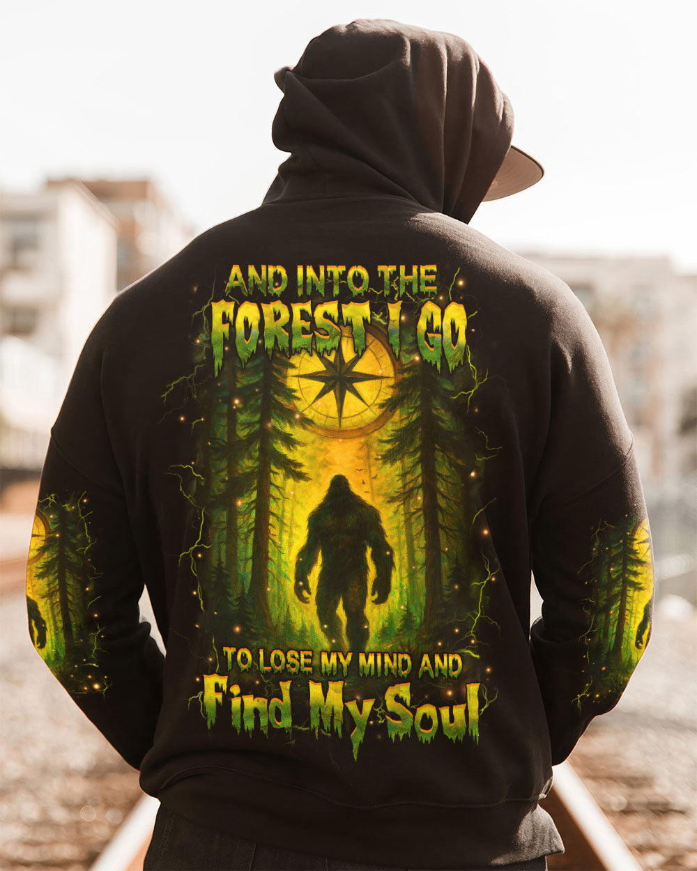 AND INTO THE FOREST I GO BIGFOOT ALL OVER PRINT - YHHN1806254