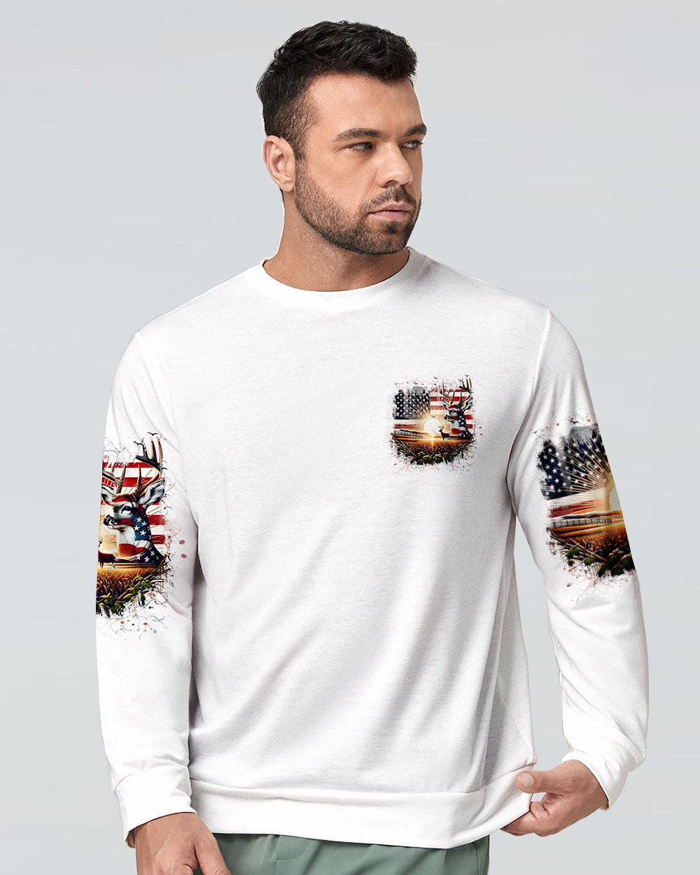 THE CLOSER I GET TO NATURE DEER HUNTING ALL OVER PRINT - YHHN1807241