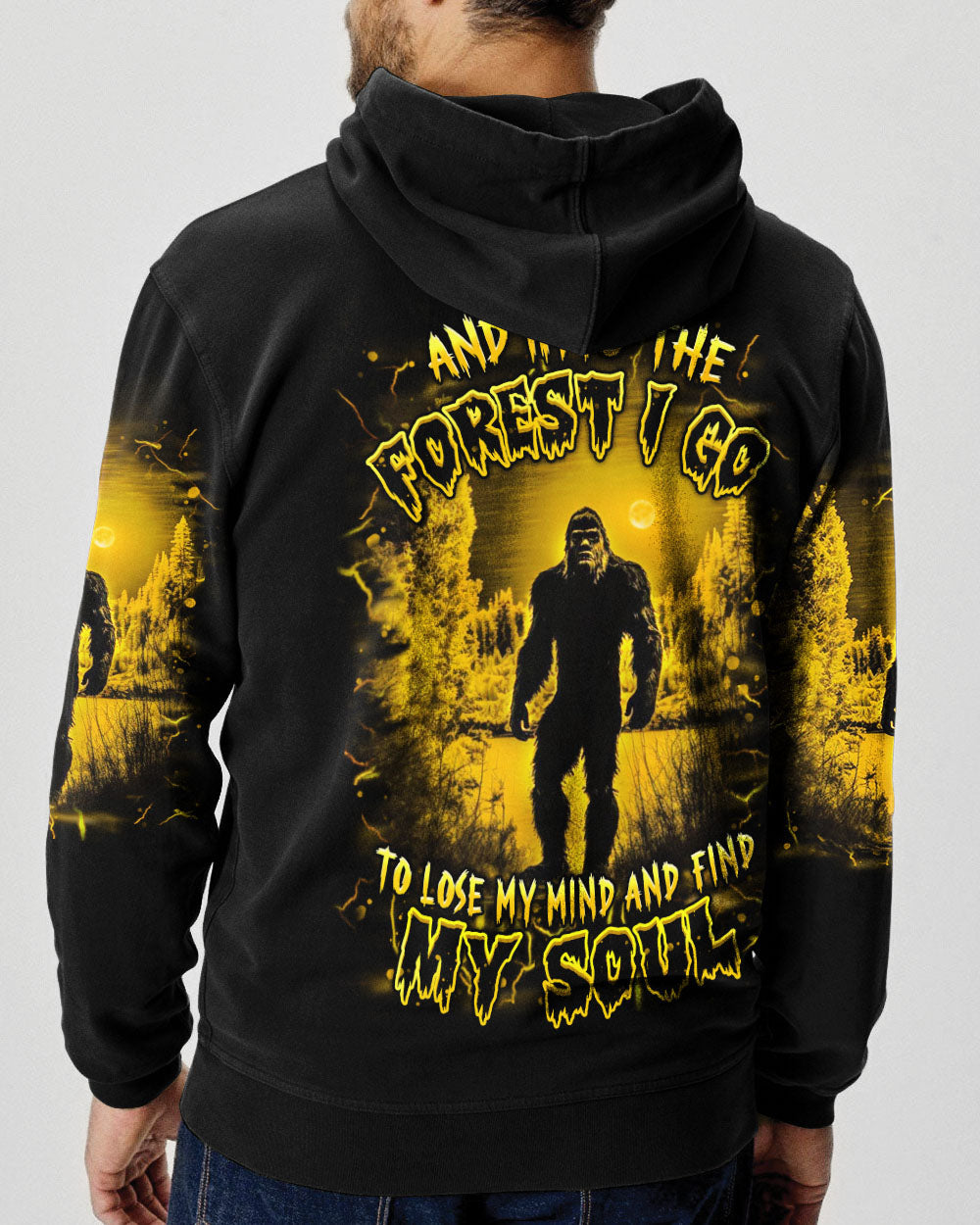 AND INTO THE FOREST I GO BIGFOOT ALL OVER PRINT - YHHN2003253