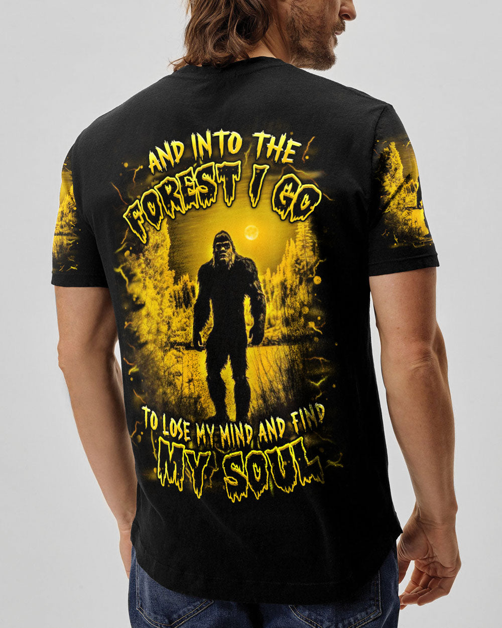 AND INTO THE FOREST I GO BIGFOOT ALL OVER PRINT - YHHN2003253