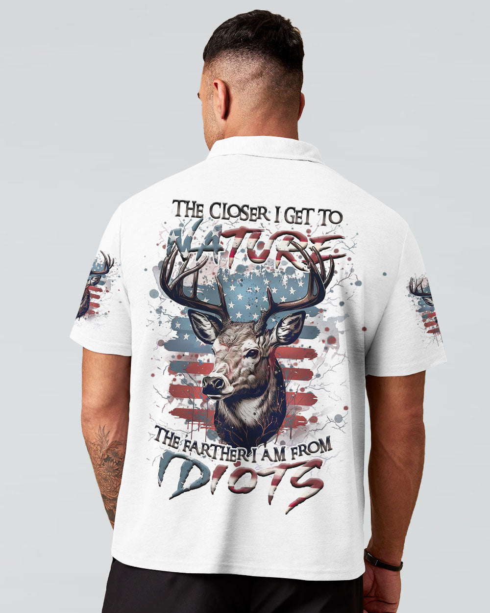 THE CLOSER I GET TO NATURE DEER HUNTING ALL OVER PRINT - YHHN2307241