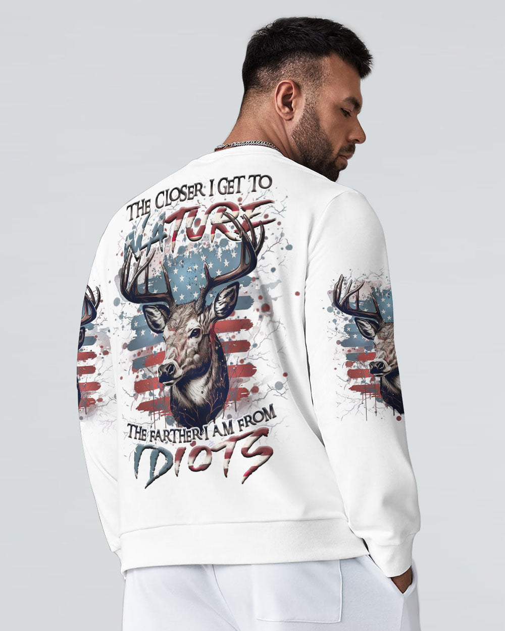 THE CLOSER I GET TO NATURE DEER HUNTING ALL OVER PRINT - YHHN2307241