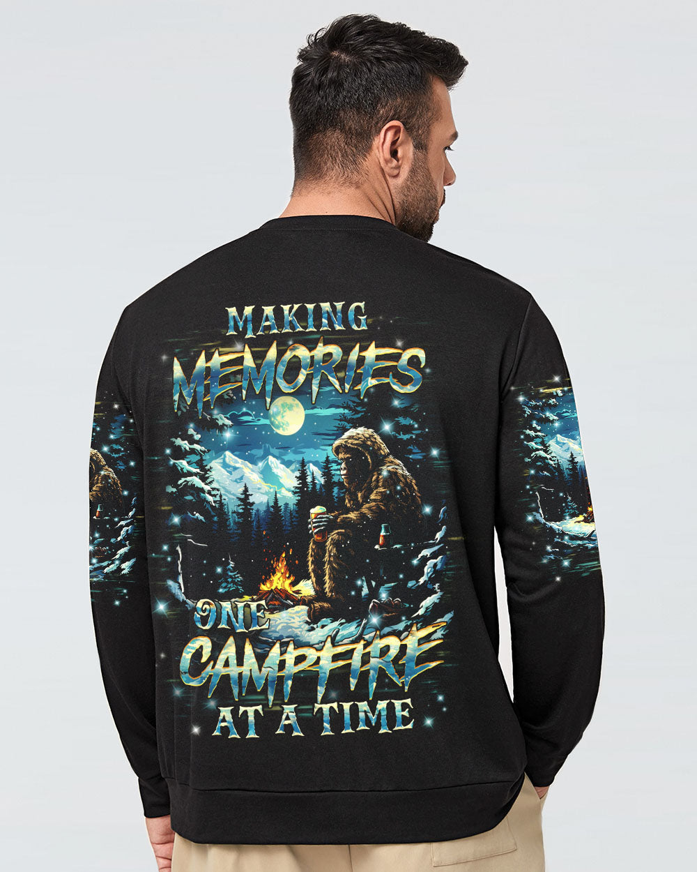 MAKING MEMORIES ONE CAMPFIRE AT A TIME BIGFOOT ALL OVER PRINT - YHHN2310245