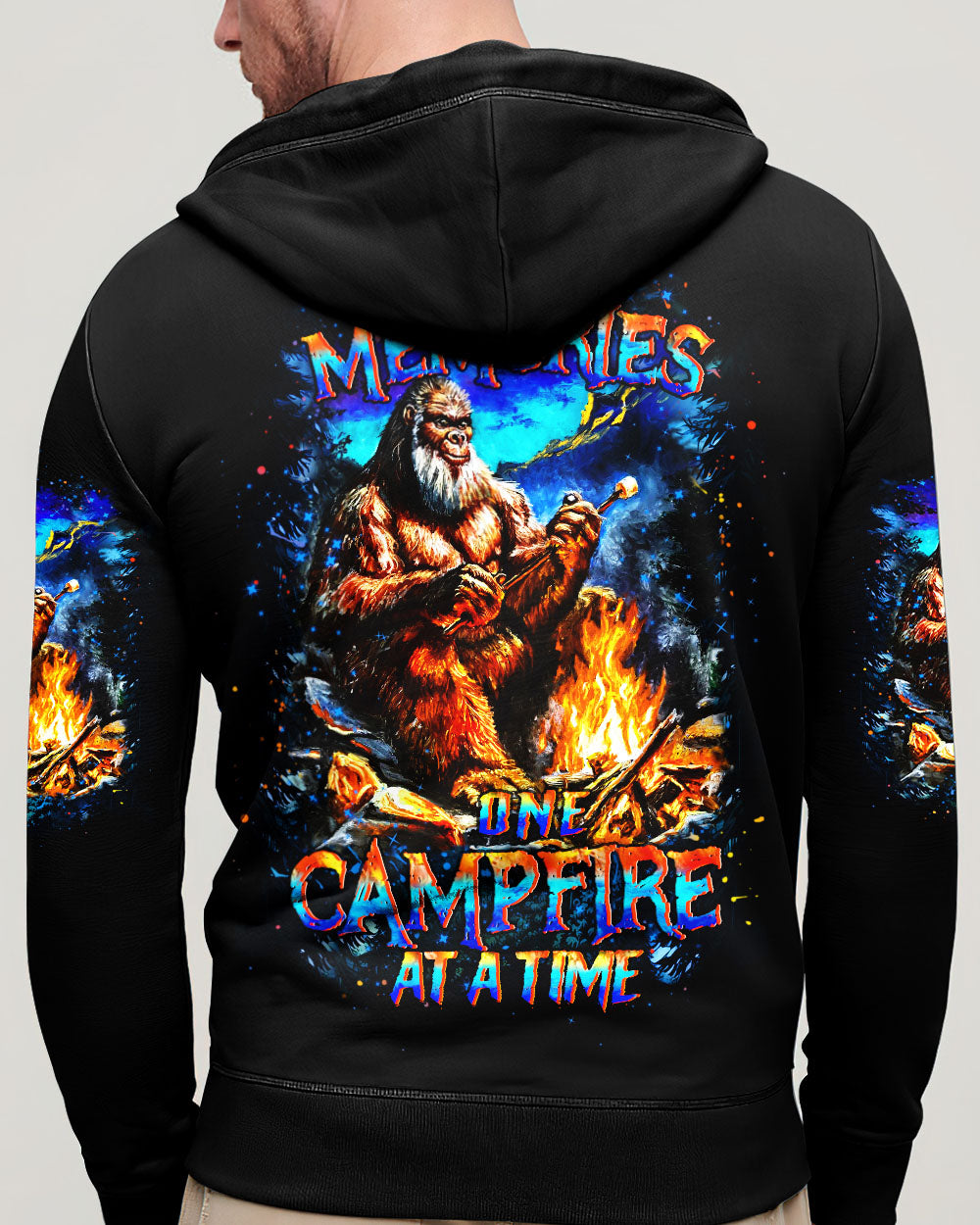 MAKING MEMORIES ONE CAMPFIRE AT A TIME BIGFOOT ALL OVER PRINT - YHHN2310251