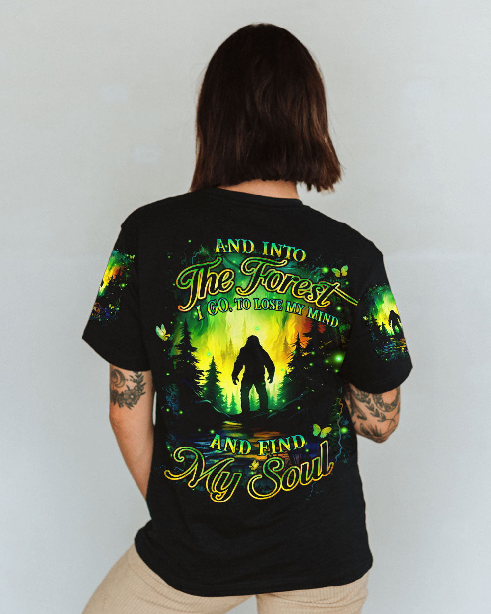 AND INTO THE FOREST I GO BIGFOOT ALL OVER PRINT - YHHN2403254