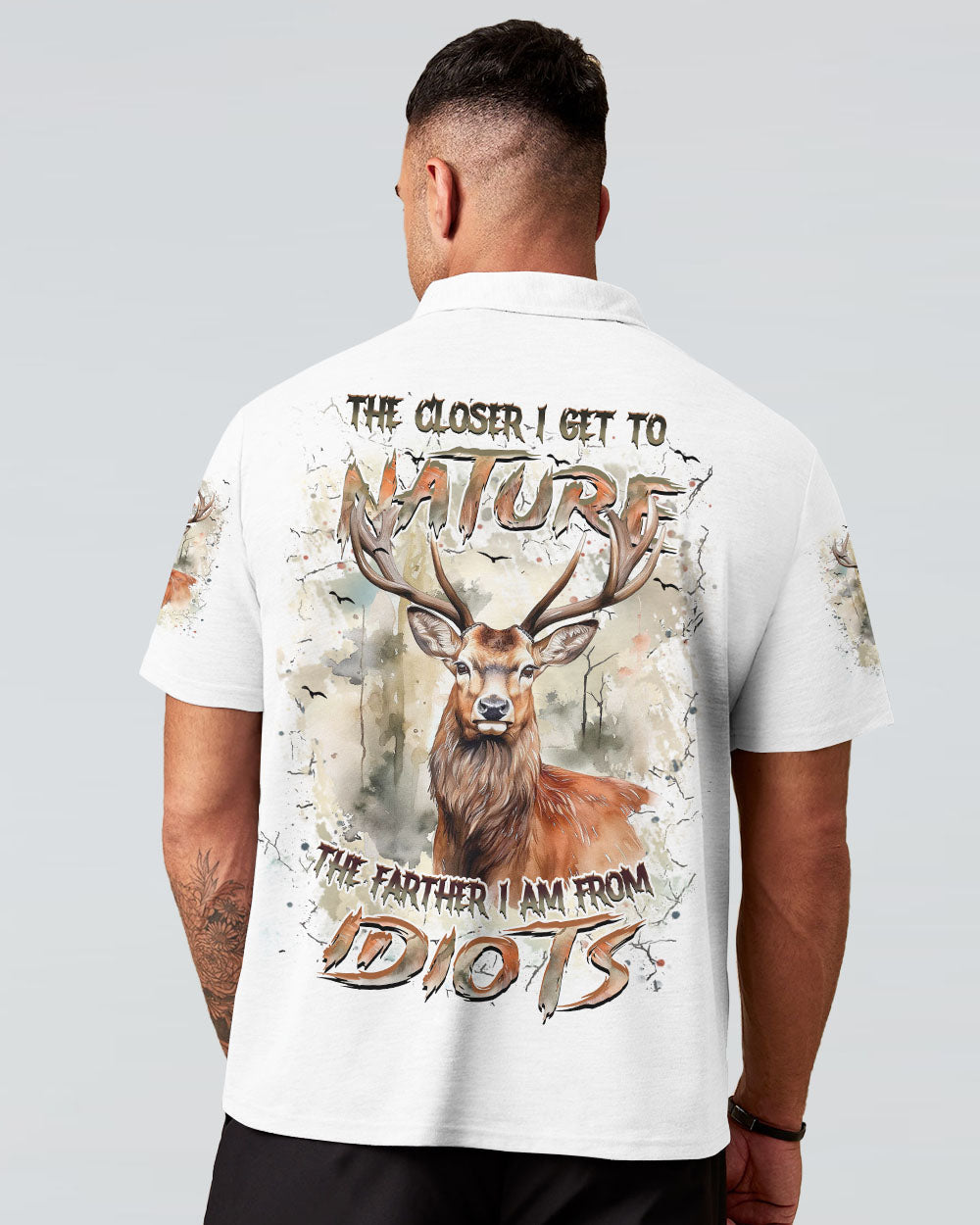 THE CLOSER I GET TO NATURE DEER HUNTING ALL OVER PRINT - YHHN2407241