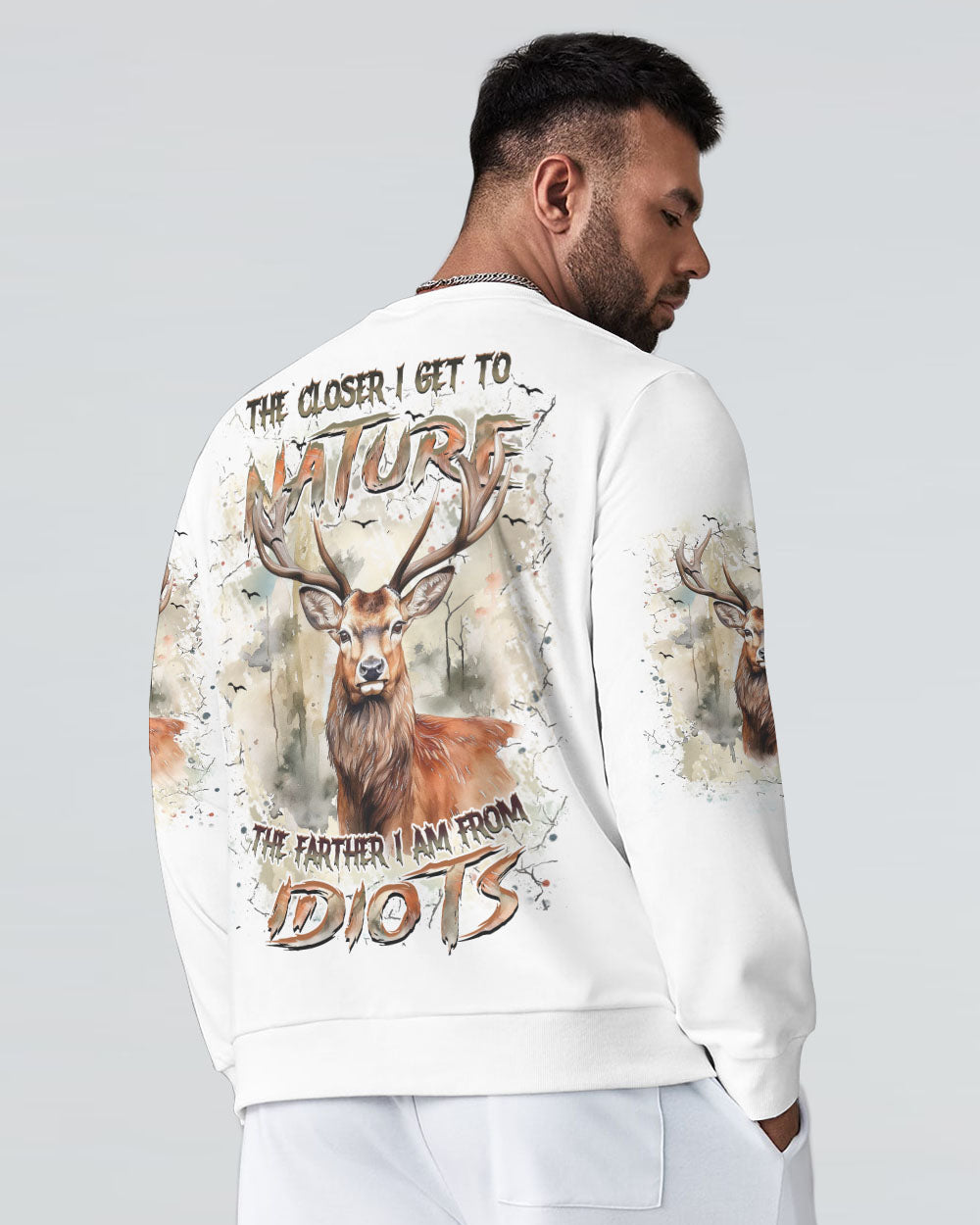 THE CLOSER I GET TO NATURE DEER HUNTING ALL OVER PRINT - YHHN2407241